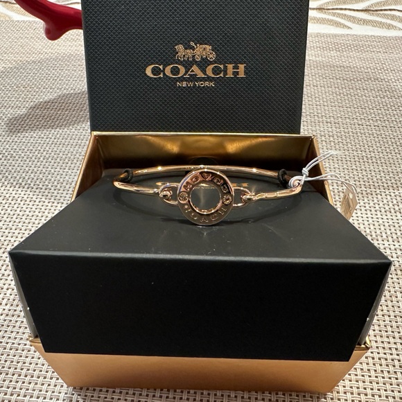 COACH Open Circle Bangle (Rose Gold) - NWT (F21620) - Picture 1 of 7